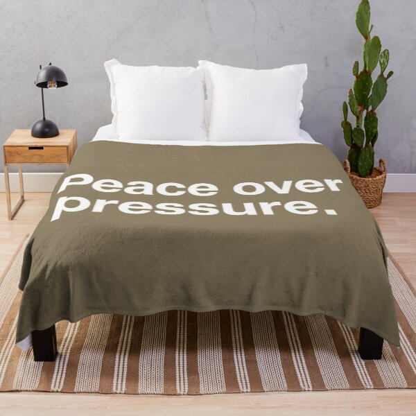 Item preview, Peace Over Pressure – Calm Modern Quote Design designed and sold by Irene Catchmind.