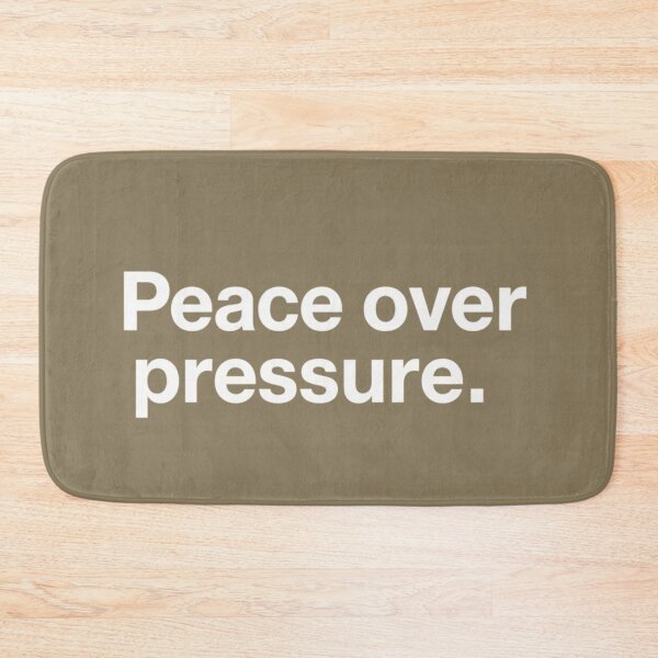 Item preview, Peace Over Pressure – Calm Modern Quote Design designed and sold by Irene Catchmind.