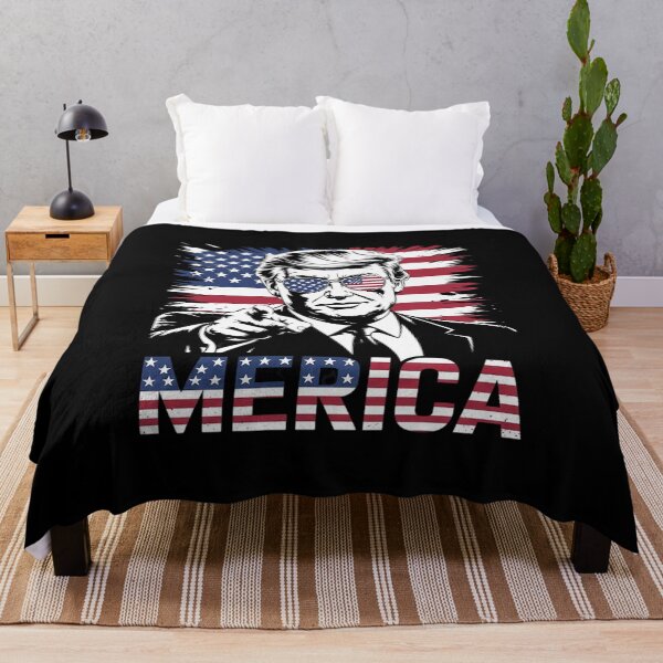 Item preview, Merica Trump 2024 4th Of July Patriotic American flag Merica designed and sold by FadeOfThrone.