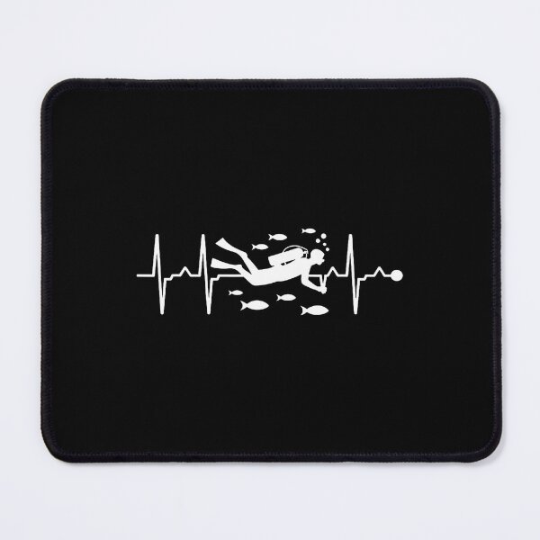 Item preview, Heartbeat Ekg Scuba Diver I Love Scuba Diving designed and sold by AileighKyser.