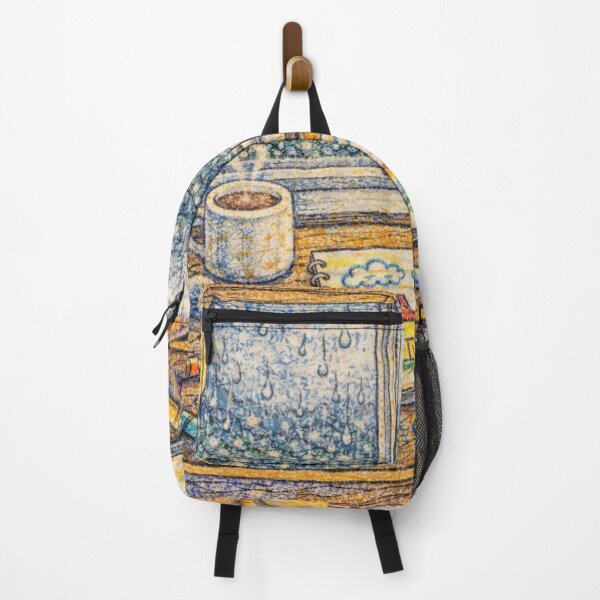 Item preview,  Rainy Day Drawing – Soft Crayon Comfort Art designed and sold by thecrayawnbox-.
