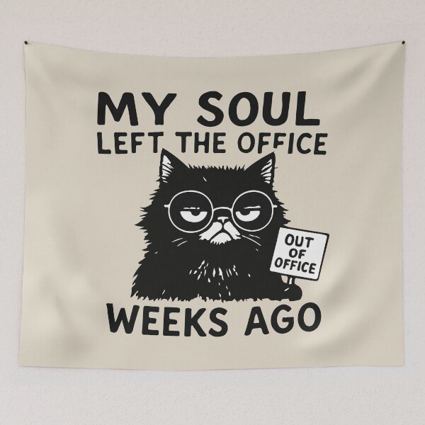 Item preview, My soul left the office weeks ago designed and sold by BrownHorse90s.