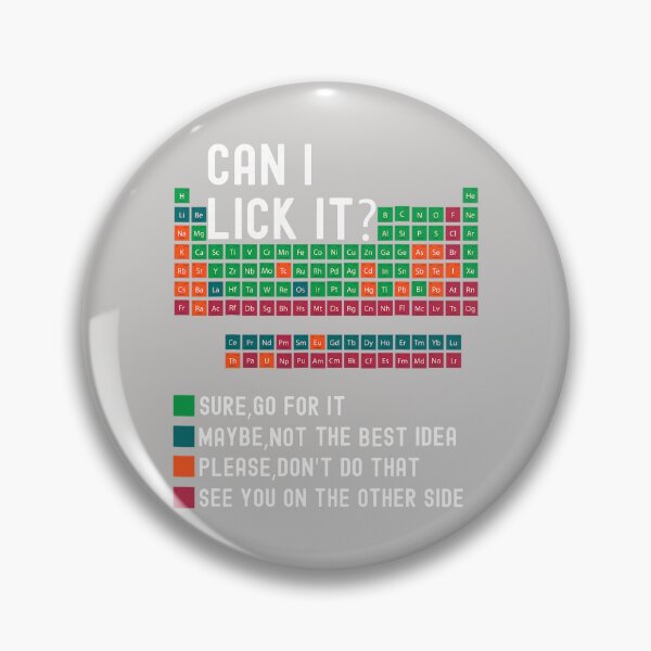 Item preview, Can I Lick It Periodic Table Funny Science Teacher Chemistry designed and sold by FrankIsabel.