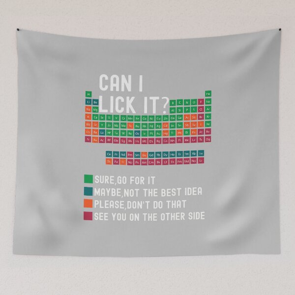 Item preview, Can I Lick It Periodic Table Funny Science Teacher Chemistry designed and sold by FrankIsabel.