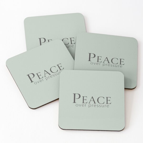 Item preview, Peace Over Pressure – Calm Modern Quote Design designed and sold by Irene Catchmind.