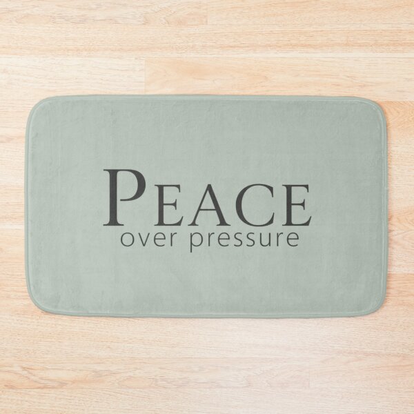 Item preview, Peace Over Pressure – Calm Modern Quote Design designed and sold by Irene Catchmind.