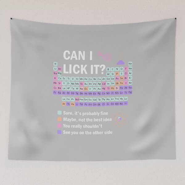 Item preview, Can I Lick It Periodic Table Kids Science Chemistry Physics Teacher designed and sold by FrankIsabel.