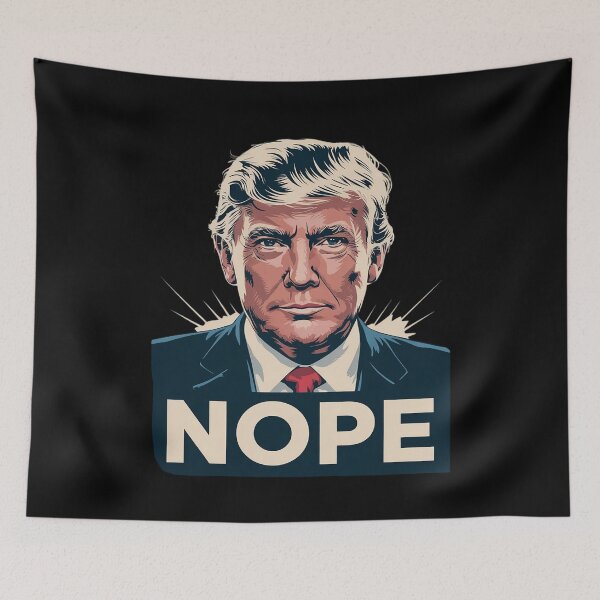 Item preview, Nope, Anti Trump Tee Trump Hair designed and sold by AquaKiev.