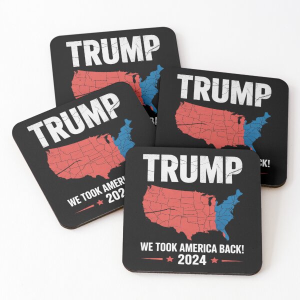 Item preview, Patriotic Red and Blue Map, Donald Trump, WE WON Trump designed and sold by FadeOfThrone.