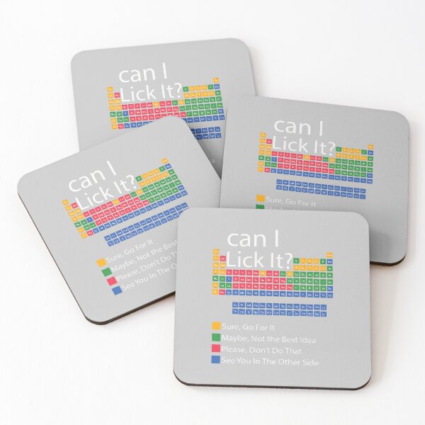 Item preview, Can I Lick It Periodic Table of Elements Funny Science Chemistry Teacher Physics designed and sold by FrankIsabel.