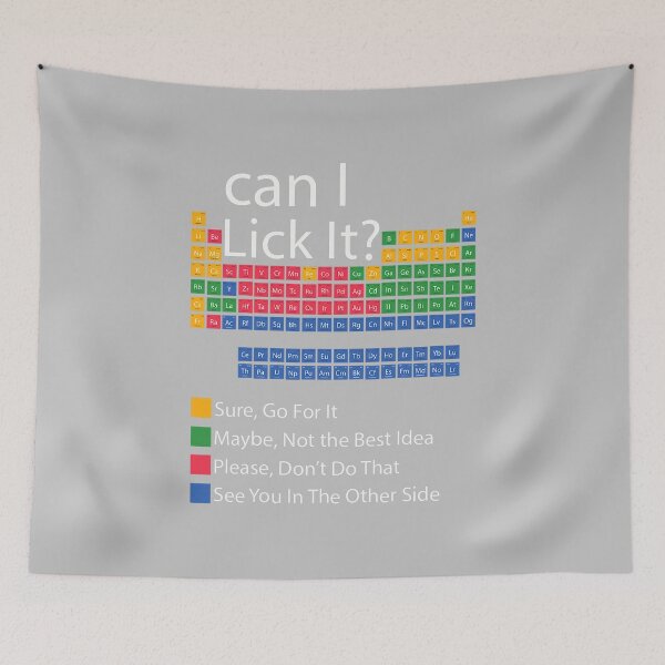 Item preview, Can I Lick It Periodic Table of Elements Funny Science Chemistry Teacher Physics designed and sold by FrankIsabel.