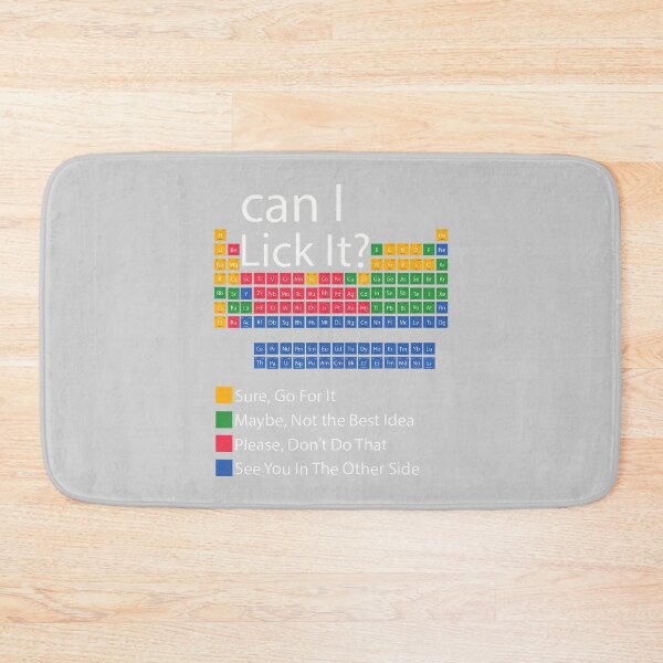 Item preview, Can I Lick It Periodic Table of Elements Funny Science Chemistry Teacher Physics designed and sold by FrankIsabel.