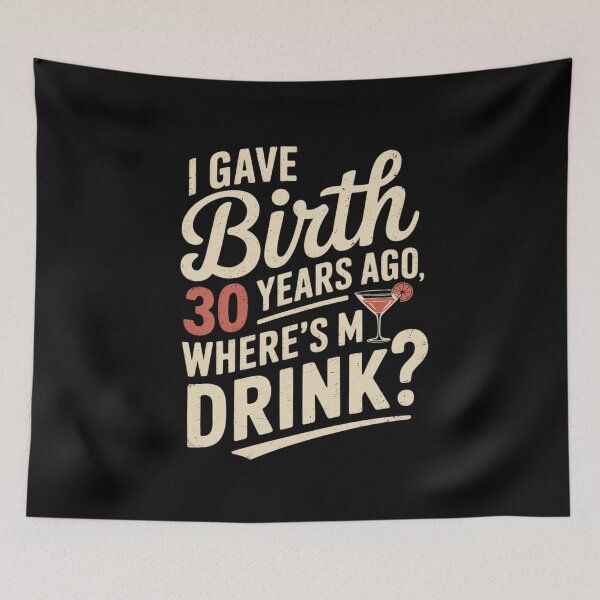 Item preview, 30th Birthday Mom Son Daughter 30 Year Old Drink designed and sold by MarryIsMonth.
