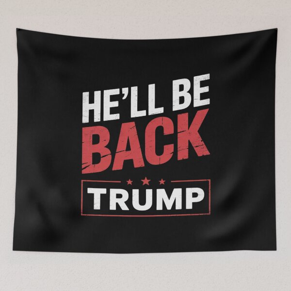 Item preview, President Donald Trump Will Be Back designed and sold by AquaKiev.