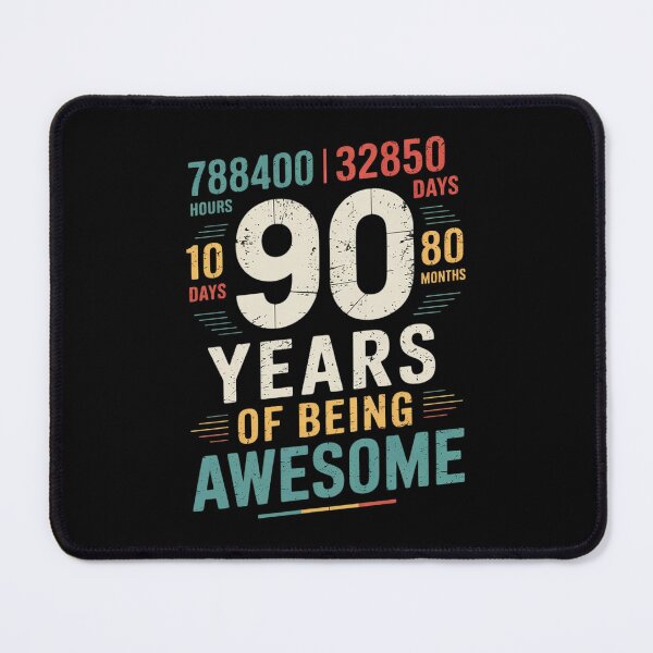 Item preview, 90th Birthday Hours Days Months 90 Years Old Bday designed and sold by MarryIsMonth.