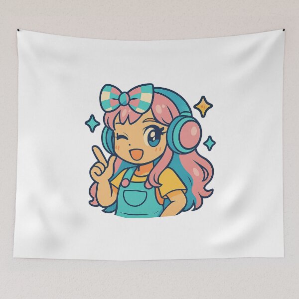 Item preview, Kawaii Anime Girl, Y2K Aesthetic designed and sold by graphic-genie.