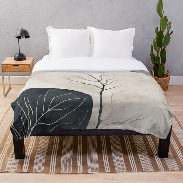 Item preview, Silent Canopy I — Arte mural botánico minimalista designed and sold by Solara Meridian Studio.