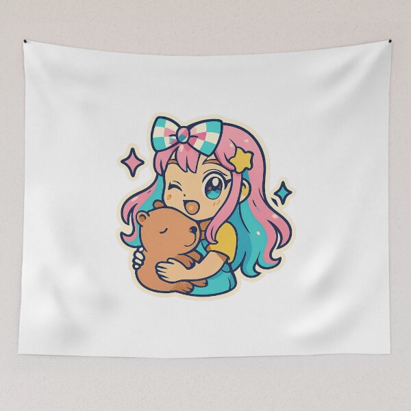 Item preview, Kawaii Anime Girl, Y2K Aesthetic designed and sold by graphic-genie.