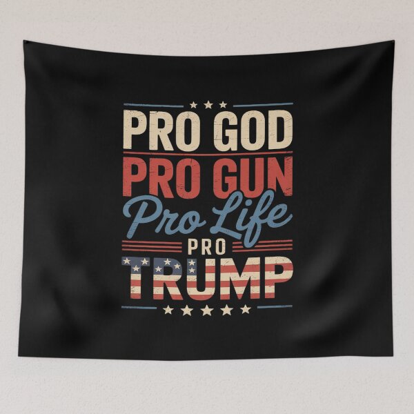 Item preview, Pro God Pro Gun Pro Life Pro Trump designed and sold by AquaKiev.