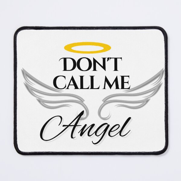 Item preview, Don’t Call Me Angel – Bold Aesthetic Wing Quote Design designed and sold by Meenova Art.