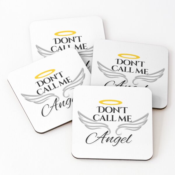 Item preview, Don’t Call Me Angel – Bold Aesthetic Wing Quote Design designed and sold by Meenova Art.