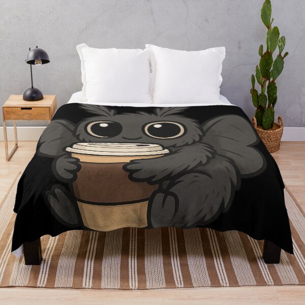 Item preview, Cute Mothman with Coffee – Cozy Cryptid Caffeine designed and sold by Mouraludia.