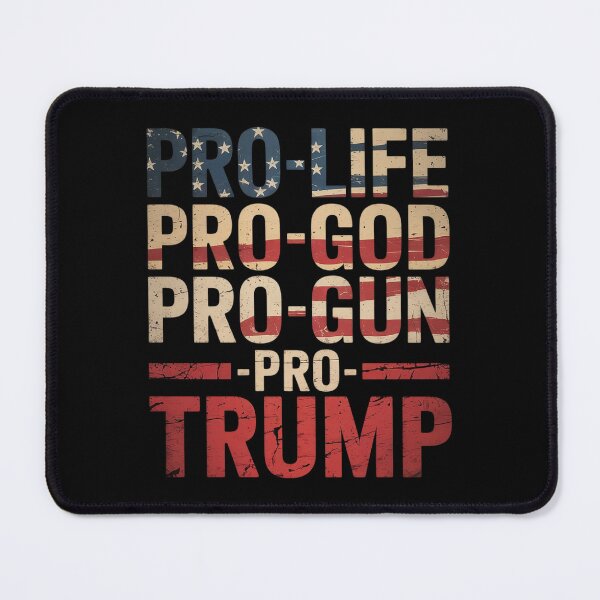 Item preview, Pro Life God Gun Trump USA Re-elect Donald Trump designed and sold by AquaKiev.