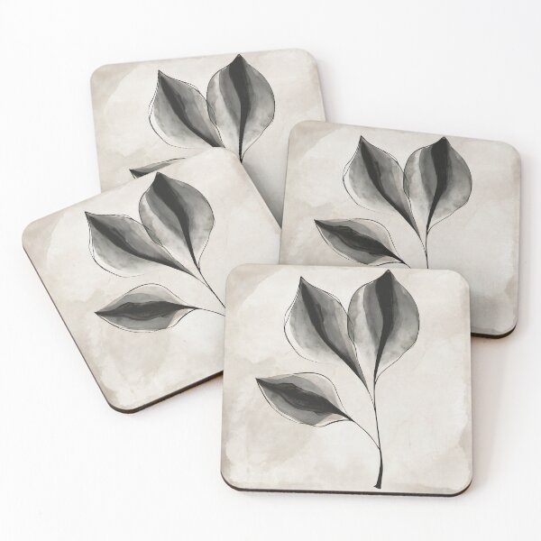 Item preview, Quiet Botanical Form — Minimal Leaf Art designed and sold by Solara Meridian Studio.