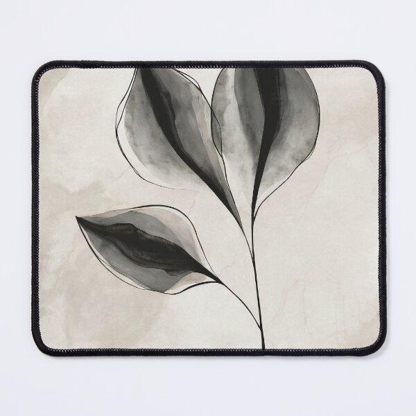 Item preview, Quiet Botanical Form — Minimal Leaf Art designed and sold by Solara Meridian Studio.