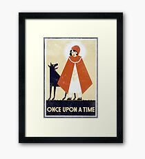 One Upon A Time Vintage Framed Print