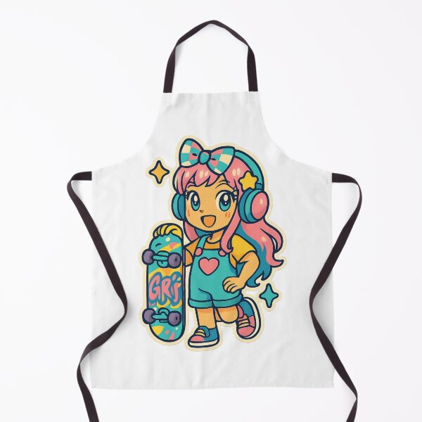 Item preview, Kawaii Anime Girl, Y2K Aesthetic, Skateboarding designed and sold by graphic-genie.