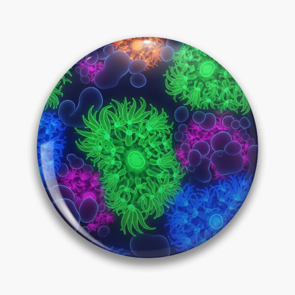 Item preview, Neon Microbe Bloom designed and sold by Kaleidoscope Print.
