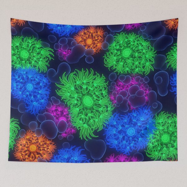 Item preview, Neon Microbe Bloom designed and sold by Kaleidoscope Print.