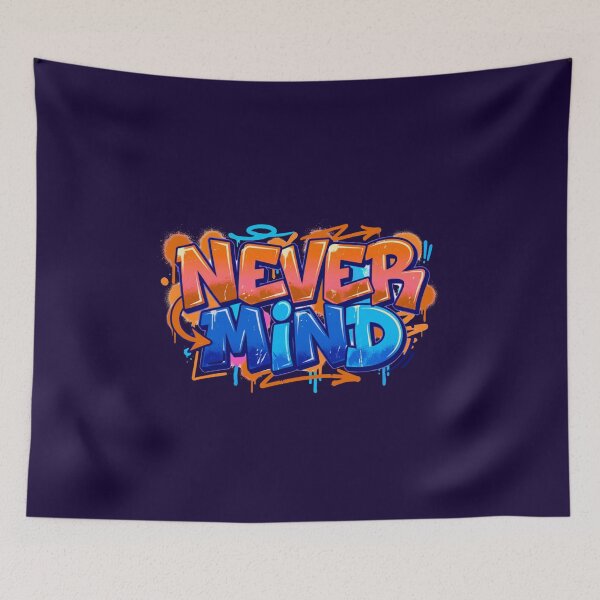 Item preview, Never Mind | Street Style Bold Typography Tee designed and sold by typoinspired.