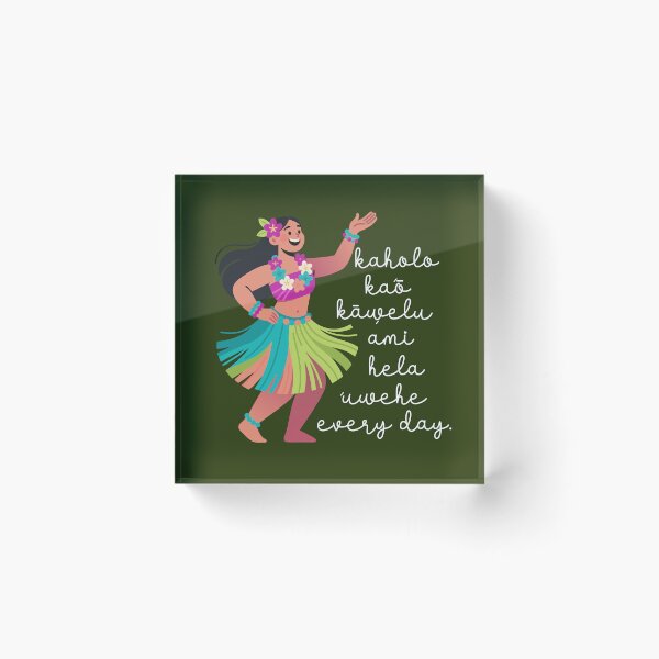 Item preview, Hawaiian Hula Dance Uwehe Everyday Hibiscus Flower Image designed and sold by Colorfulman.