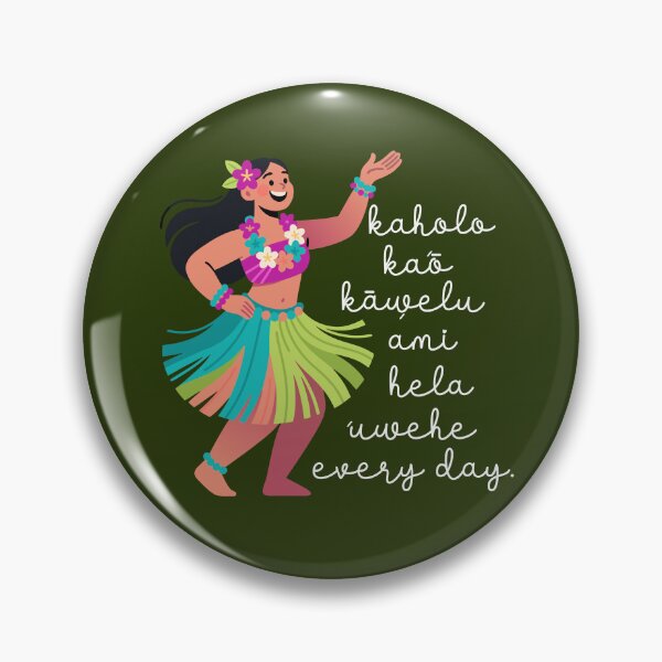 Item preview, Hawaiian Hula Dance Uwehe Everyday Hibiscus Flower Image designed and sold by Colorfulman.