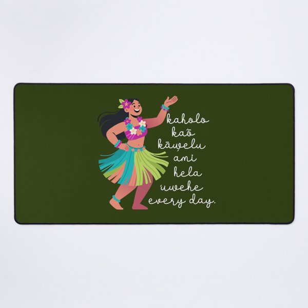 Item preview, Hawaiian Hula Dance Uwehe Everyday Hibiscus Flower Image designed and sold by Colorfulman.