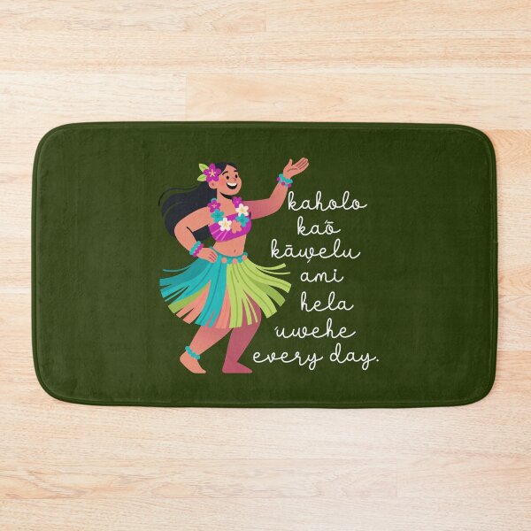 Item preview, Hawaiian Hula Dance Uwehe Everyday Hibiscus Flower Image designed and sold by Colorfulman.