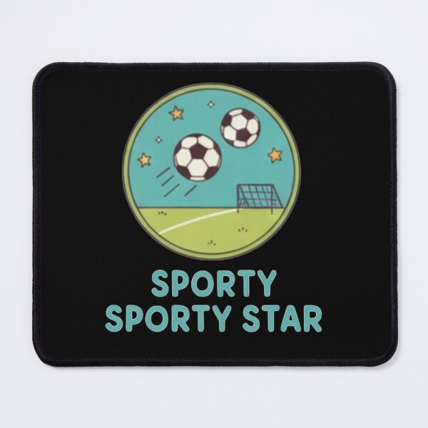 Item preview, Kawaii Sporty Star Soccer ​Cute Pastel Football Field designed and sold by ZyVoAli.