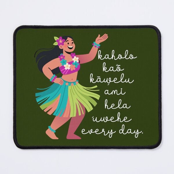 Item preview, Hawaiian Hula Dance Uwehe Everyday Hibiscus Flower Image designed and sold by Colorfulman.