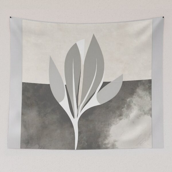 Item preview, Balanced Stillness — Abstract Botanical Form designed and sold by Solara Meridian Studio.