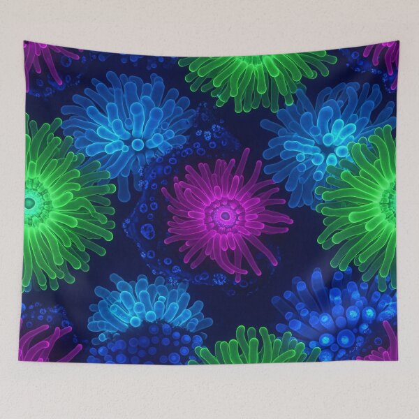 Item preview, Bioluminescent Bloom Pattern designed and sold by Kaleidoscope Print.