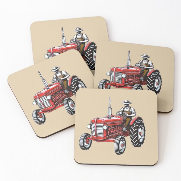 Item preview, Vintage Red Tractor designed and sold by Myra365Art.