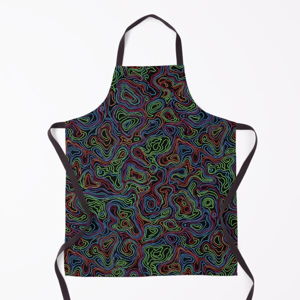 Item preview, Neon Topographic Lines designed and sold by Kaleidoscope Print.