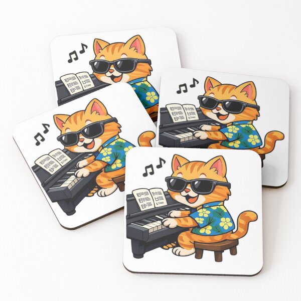 Item preview, PIANO PLAYING CAT designed and sold by DomGDesign.