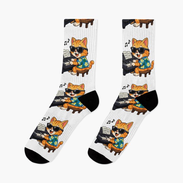 Item preview, PIANO PLAYING CAT designed and sold by DomGDesign.