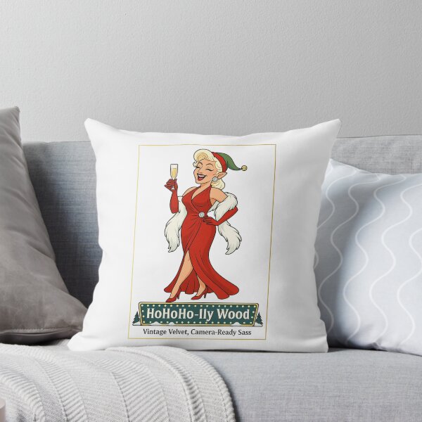 Item preview, Sleigh Queen – ✨HoHoHo-lly Wood✨ V3 - Vintage Velvet Camera-Ready Sass — A Retro Drag Elf Extravaganza designed and sold by WheelieGdArt.