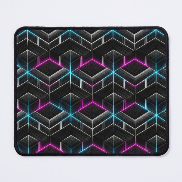 Item preview, Neon Carbon Cube Grid designed and sold by Kaleidoscope Print.