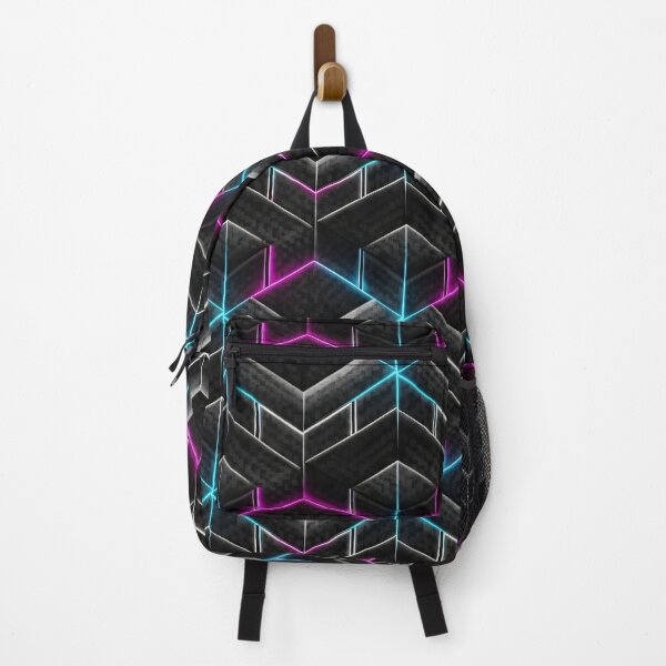 Item preview, Neon Carbon Cube Grid designed and sold by Kaleidoscope Print.