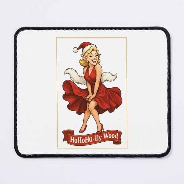 Item preview, Sleigh Queen – ✨HoHoHo-lly Wood✨ - Vintage Velvet Camera-Ready Sass — A Retro Drag Elf Extravaganza designed and sold by WheelieGdArt.